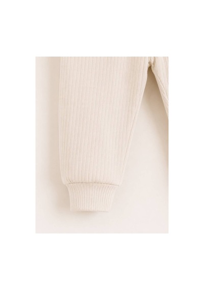 H&c Coolboy H&c Bebek Patiksiz Alt Pantolon %100 Pamuk Esnek Fitilli Ribana 0-36 Ay Bej
