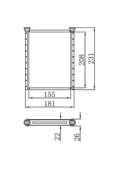 ORIS KTO011022 Kalorifer Radyatörü Brazıng Avensis 155X209X22 At/Mt Şanzıman
