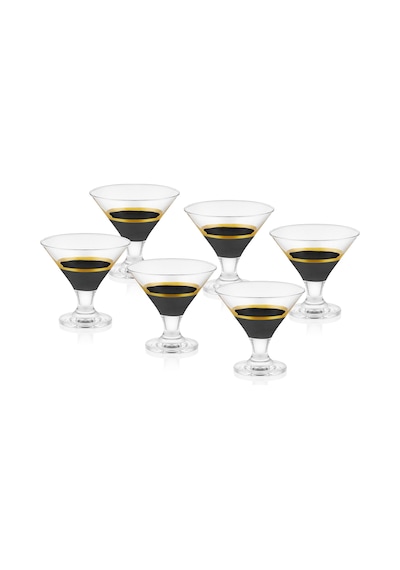 The Mia Glow Dondurmalık 6 Lı Set- Siyah & Gold