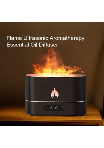 Alev Aroma Difüzör Lamba Ultrasonik Aromaterapi Nebulizatör Hava Nemlendirici Uçucu Yağ Difüzörü