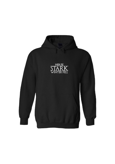 Tarzsokak House Stark Unisex Kapüşönlu Hoodie Siyah
