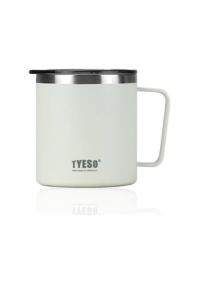 Silviya Mug Vakumlu Paslanmaz Çift Duvarlı Termal Kapaklı 400ml Siyah Diğer