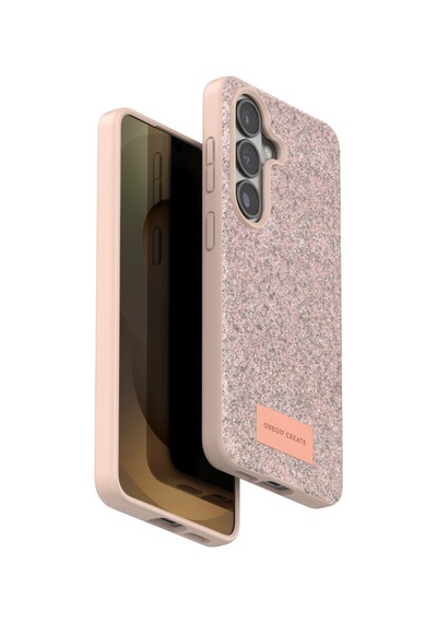 Nettech Samsung Uyumlu Galaxy S26 Plus Simli Arka Koruma Kılıf - Gold Gold