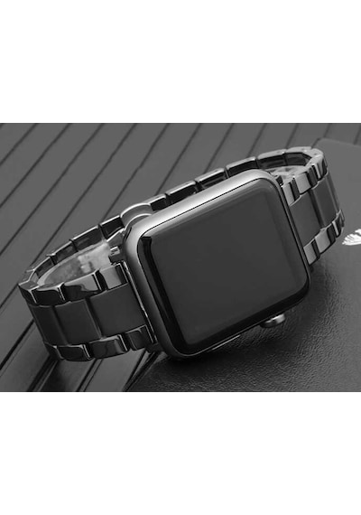 Watch 40mm Mat Seramik Metal Mkst Kordon-parlak Siyah
