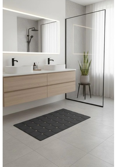 Aqua Luxe Kaydırmaz Duş&banyo Matı / Duşakabin Ve Küvet Paspası Antrasit - Gri