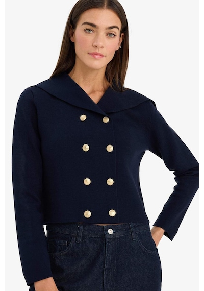 Defacto Regular Fit Şal Yaka Triko Hırka G7961ax26spnv131 Lacivert-nv131