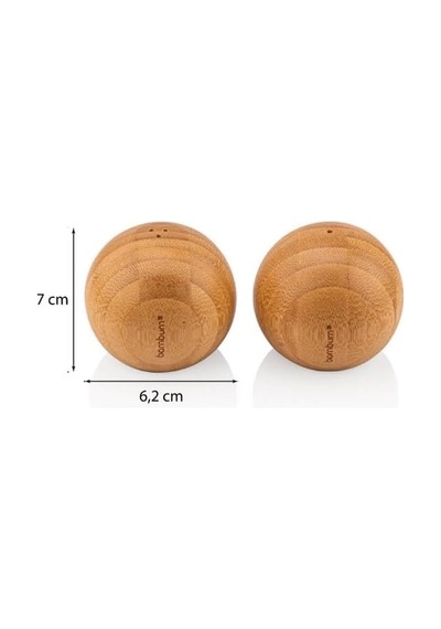 Bambu Tuzluk Ve Biberlik Çalkalayıcılar, Doğal Bambu Ahşap Tuzluk Ve Biberlik Çalkalayıcılar, Top Tuzluk Ve Biberlik Seti Çok Renkli