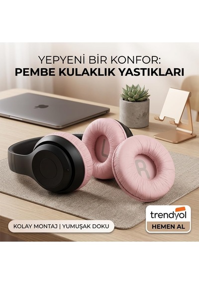 Lexroo Twistify Jbl Ile Uyumlu Kulaklık Pedi Süngeri -pembe- T500bt 510bt 520bt T560bt T600bt