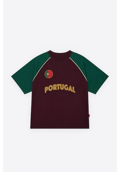 Fıfa World Cup 26 Portekiz Oversize Tişört Bordo