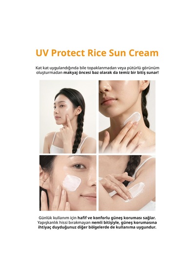 Midha Uv Protect Rice Sun Cream SPF50 50 ML
