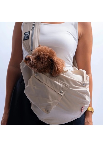Pawstar 26062 Bej Crossbody Kedi Köpek Taşıma Çantası-21646