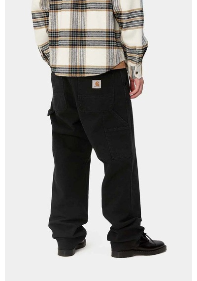 Carhartt Wıp Dayanıklı Double Knee Pant - 12oz Organik Pamuklu Iş Pantolonu, Rahat Kesim Siyah Carhartt Wıp Dayanıklı Double Knee Pant - 12oz Organik Pamuklu Iş Pantolonu, Rahat Kesim Siyah