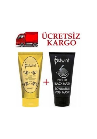 Ostwint Soyulabilir Altın Maske 150 Ml + Siyah Maske 150 Ml