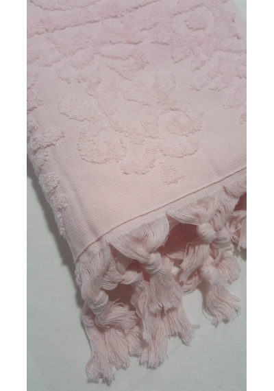El Bağlamalı Saçaklı El Havlusu 50x90 Cm Açık Pembe