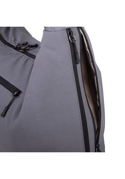 Nas Bag Kadın Büyük Boy Spor Şık Günlük Ultra Hafif Omuz Çantası En 40 Cm Boy 32 Cm Gri