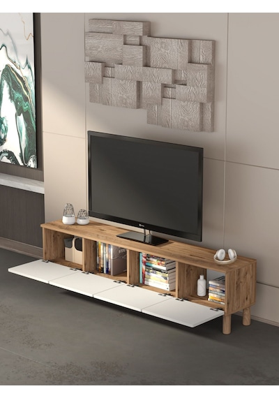 Bohem 180 Cm Beyaz Tv Ünitesi Beyaz