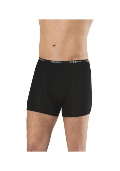 6 Adet Anıt Erkek Bambu Düz Renk Boxer 1275 Siyah