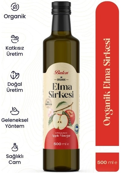 Balen Organik Elma Sirkesi 500 Ml