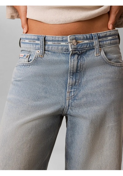 Calvin Klein Low Rıse Baggy Fresh, Yp3 Mavi Kadın Kot Pantolon