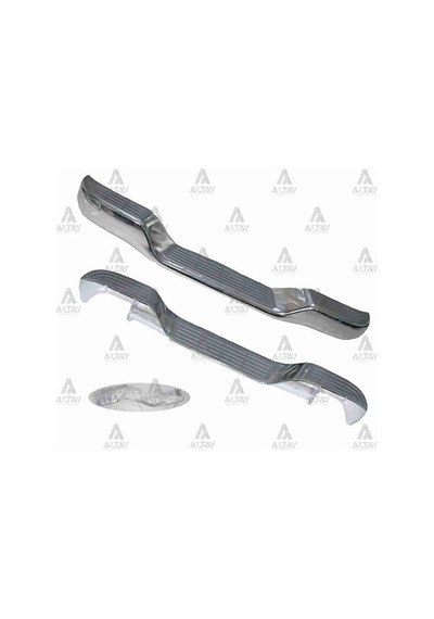 MAHER 7451 Tampon Hilux Arka 98-05 Krom Altı Oval Bağlantı Braketleriyle Set