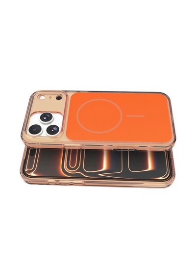 Joko Apple iPhone Uyumlu 17 Pro Max Bruma Magsafe Kapak - Turuncu İtdark53137