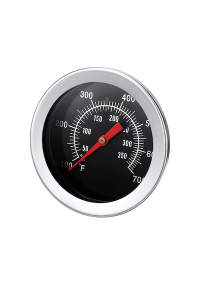 350 Santigrat Derece Paslanmaz Çelik Barbekü Izgara Fırın Termometre Sıcaklık Ölçer Gri