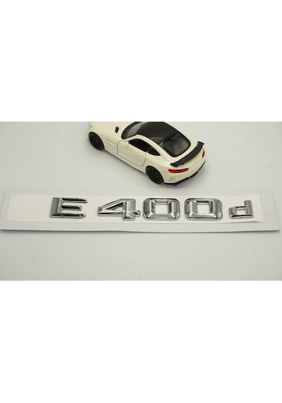 E400d Bagaj Krom Metal 3M 3D Yazı Logo