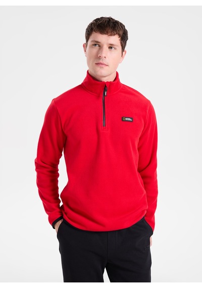 National Geographic Kırmızı Erkek Polar Sweatshırt N6wm-swt4050