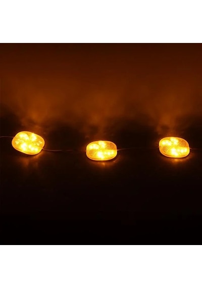 Powermaster Pm-14700 12 Volt 3 Watt Sarı Yanıp Sönen Çakar 6565-2835 Modül Led 65x65x12mm