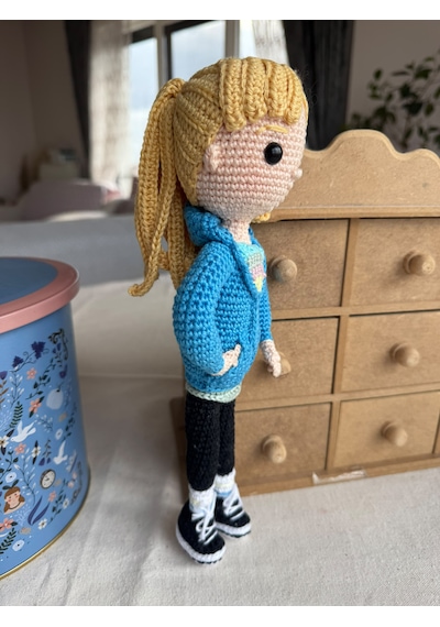 Amigurumi Insıde Out Ters Yüz Rıley Bebek 28 Cm