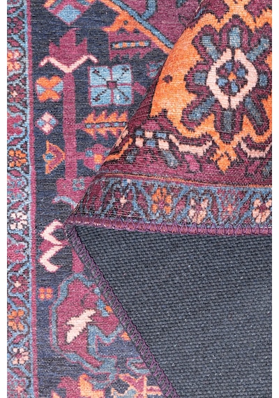 Folk Vintage Desenli Dokuma Taban Dekoratif Bordo Halı Ba 18 Bej