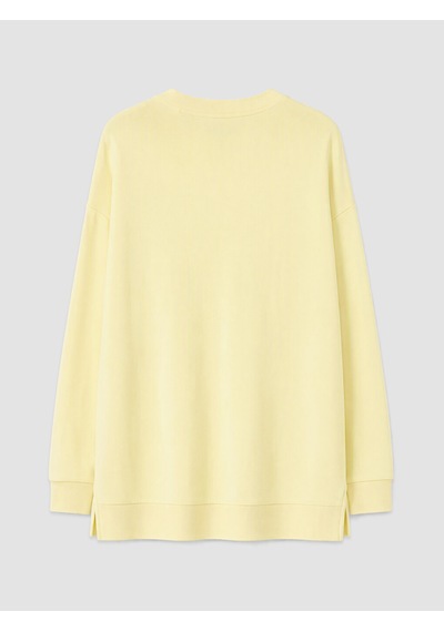 LC Waikiki Lc Waıkıkı Sarı Soft Touch Kadın Sweatshirt Tunik