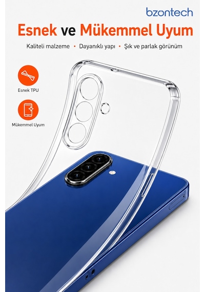 Samsung Galaxy A27 5g Uyumlu Kılıf Şeffaf Kamera Korumalı 3d