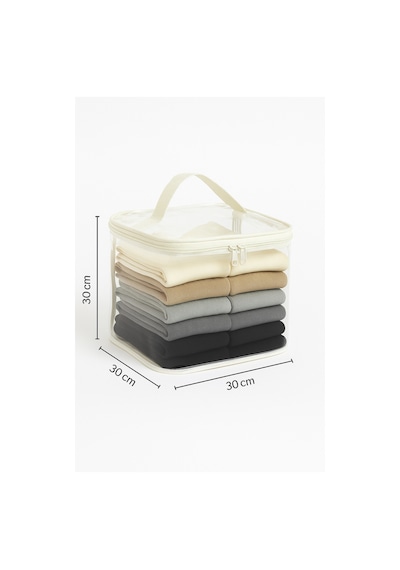 5'li Set Mini Hurç 30x30x30cm Çekmece & Dolap İçi Düzenleyici Diğer