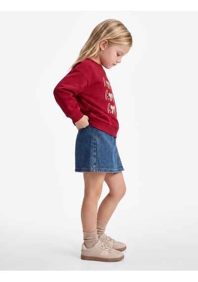 Koton Fiyonk Detaylı Bisiklet Yaka Uzun Kollu Şardonlu Sweatshirt Bordo 7wmg10171ak