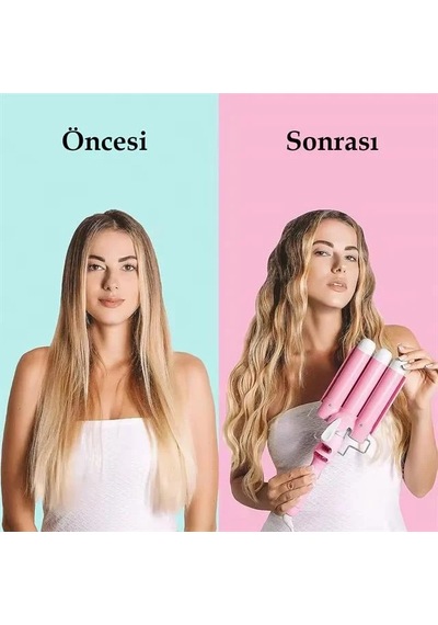 Premio T-0042 Triple Su Dalgası Profesyonel Saç Şekillendirici Maşası - 225325