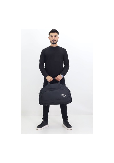 Probag Siyah Spor Seyahat Çantası Ayakkabı Bölmeli, Su Geçirmez, Omuz Askılı Antrenman Çantası Siyah