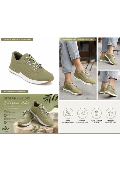 N Napa Shoe Np.383.avakado Deri Ayakkabı