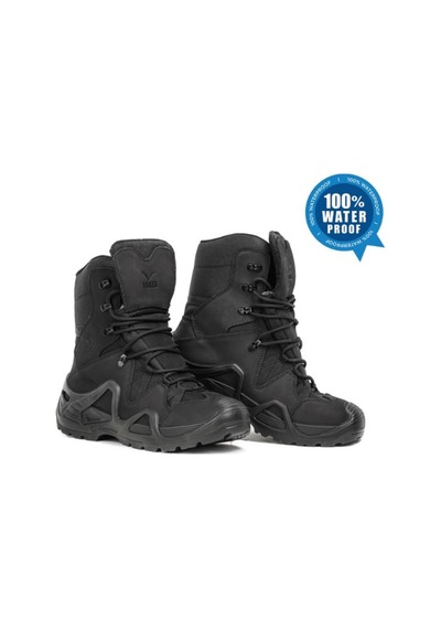 1490 Vogel Fermuarsız Waterproof Siyah Askeri Bot