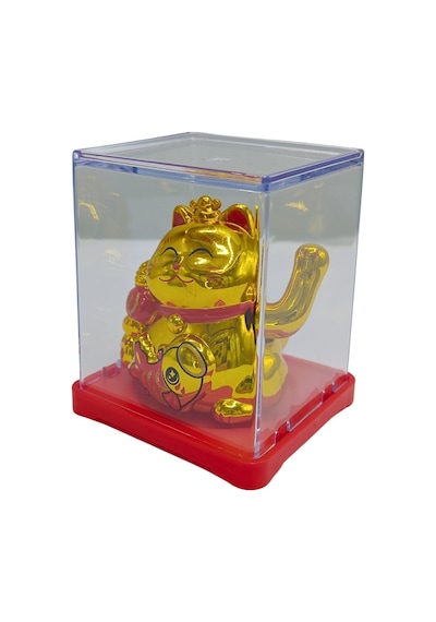Maneki Neko El Sallayan Mini Şans Kedisi Gold Solar Güneş Enerjili 5x5cm F9gld09