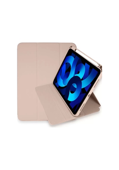 Apple iPad Uyumlu  Pro 11 2021 Kılıf Starling 360 Kalemlikli Tablet Kılıf - Rose Gold Arka Kapak