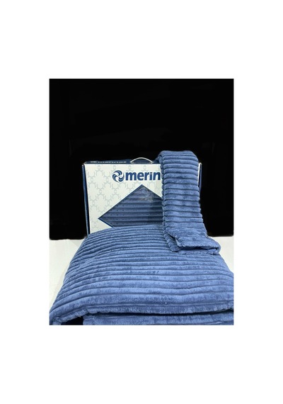 Merinos Merinos Modernline Tek Kişilik Yatak Örtüsü Lacivert