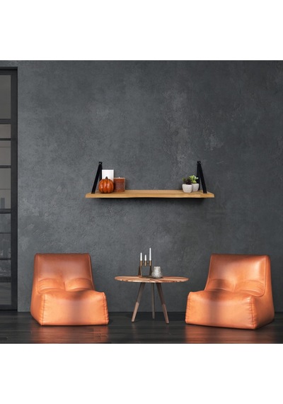Duvar Rafı, Dekoratif Duvar Rafı, Masif Kayın Modern Duvar Rafı - 69 Cm