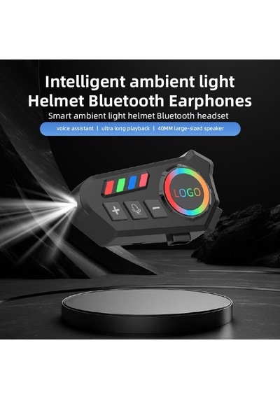 Çeşithane K06 Motosiklet Kask Kulaklığı Su Geçirmez Bluetooth 5.4, 40 Saat Çalma Süresi, Led Işıkl