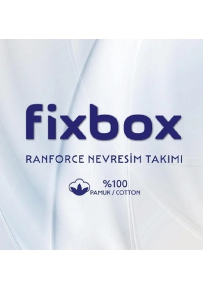 Cotton Box Fixbox Ranforce Çift Kişilik Çarşafı Lastikli Nevresim Takımı Ruit Karamel Çok Renkli