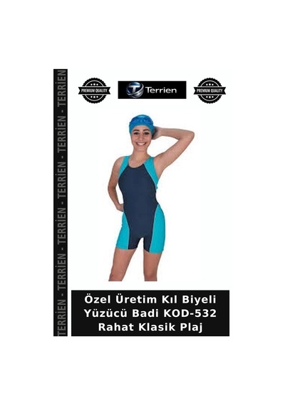 Terrien Delux Serisi Trend Yazlık Kombin Kıl Biyeli Yüzücü Badi Kod-532 Çok Renkli