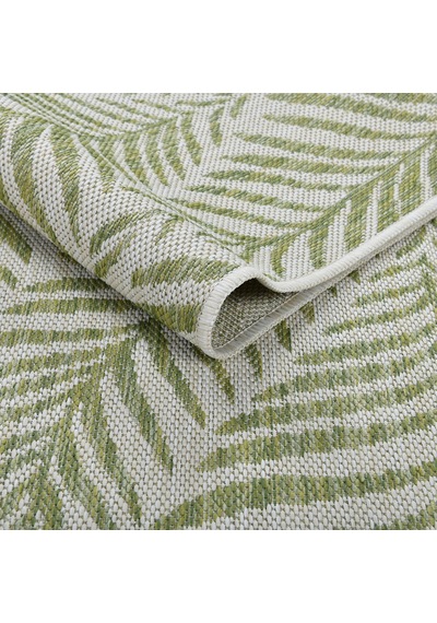 Eco Sisal Balkon Teras Bahçe Piknik Kamp Mutfak Dokuma Yeşil Halı Kilim 13302a Yeşil