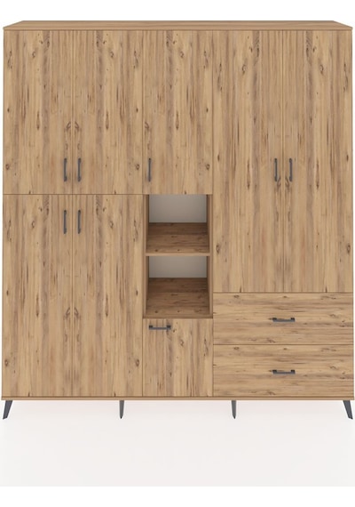 Hyperion Dolap 12 Raflı 2 Çekmeceli Tek Askılı 220x44x243 Çam-çam/çam Atlas Çam/atlas Çam - Atlas Çam Hyperion Dolap 12 Raflı 2 Çekmeceli Tek Askılı 220x44x243 Çam-çam/çam Atlas Çam/atlas Çam - Atlas Çam