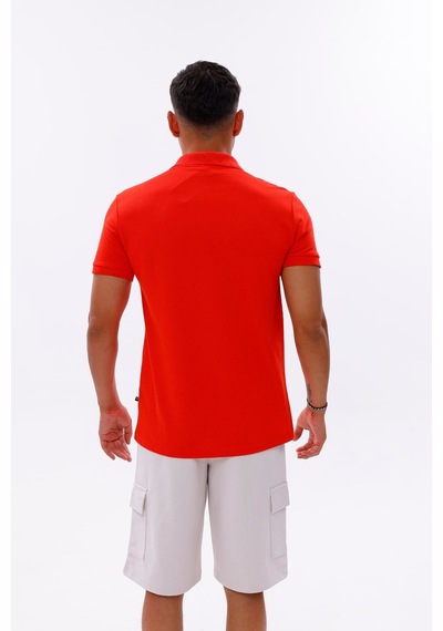 Nemonti Premium Penye Polo Yaka T-shırt Kırmızı