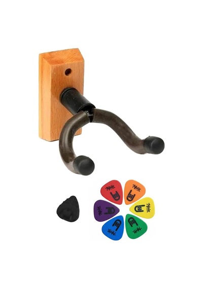 Lastvoice Gds-555s-pak Ahşap Gitar Duvar Standı Askısı Aksesuar Seti